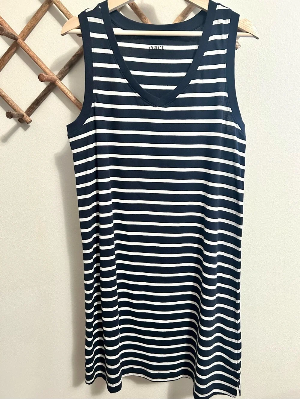 Pact Softspun A-Line Tank Dress size Medium in Monterey Stripe - Picture 4 of 7